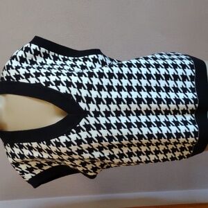 Talbots houndstooth sweater vest
